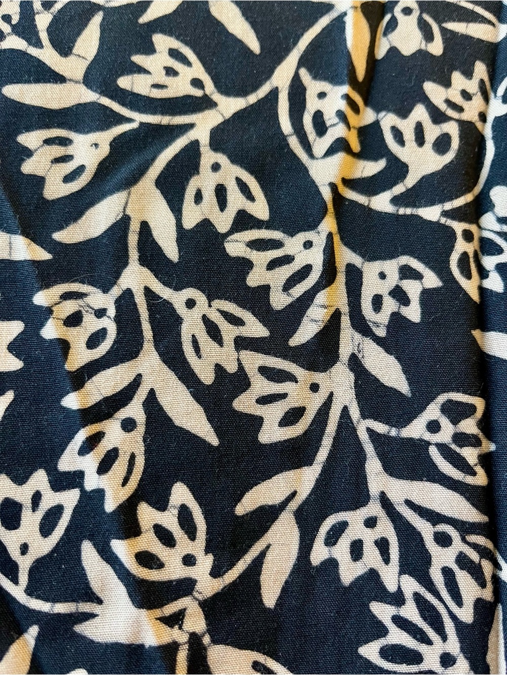 Tamba Batik Black & Cream Floral Maxi Dress from Indonesia - Picture 4 of 9